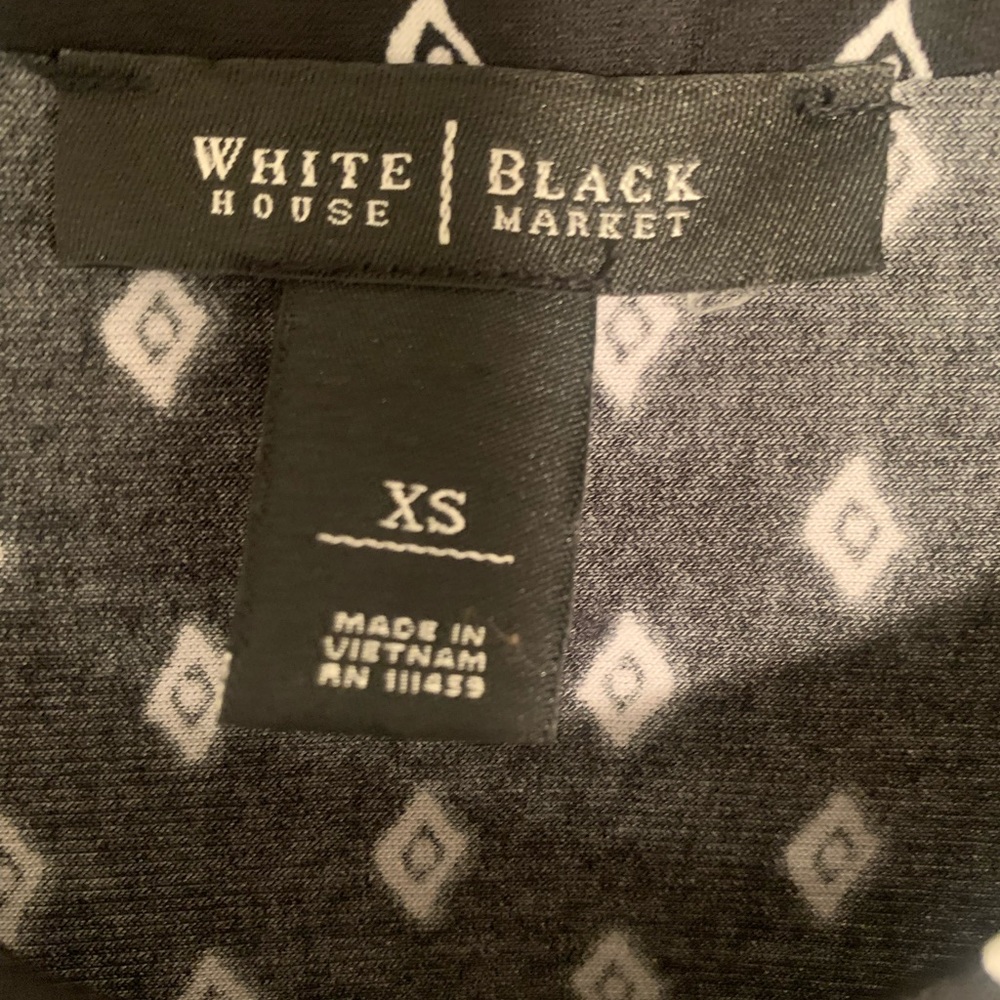 WOMENS XS BLACK WHITE PRINT MULTI LAYERED RUFFLED PULLOVER SLEEVELESS MINI DRESS - Picture 4 of 5